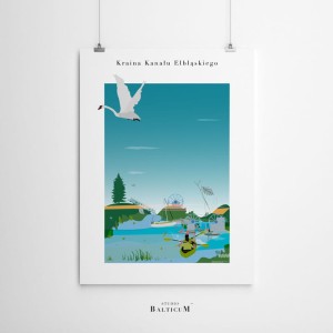 Plakat - Kraina Kanału Elbląskiego (A4)