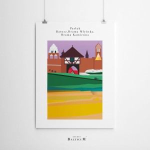 Plakat - Zabytki Pasłęka (A4)
